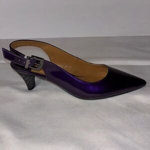 J. Renee Purple Slingback Pumps 7 1/2 M Silver Heel, Mermaidcore, Quiet Luxury